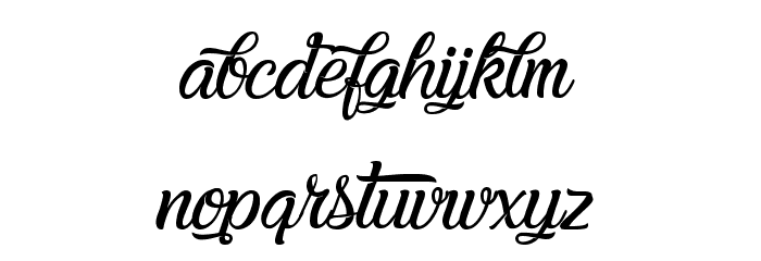 Melancholight Font LOWERCASE