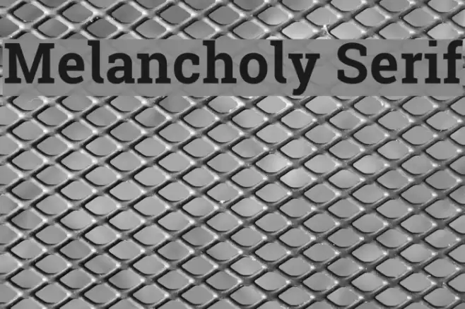 Melancholy Serif Font examples