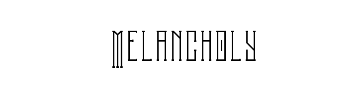Melancholy  Fuentes Gratis Descargar