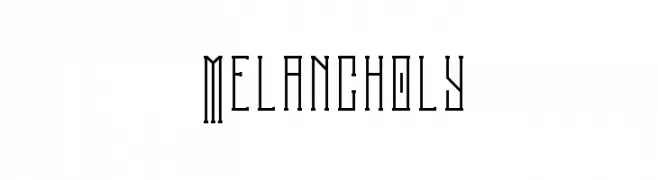 Melancholy  les polices de caractères gratuit tlcharger