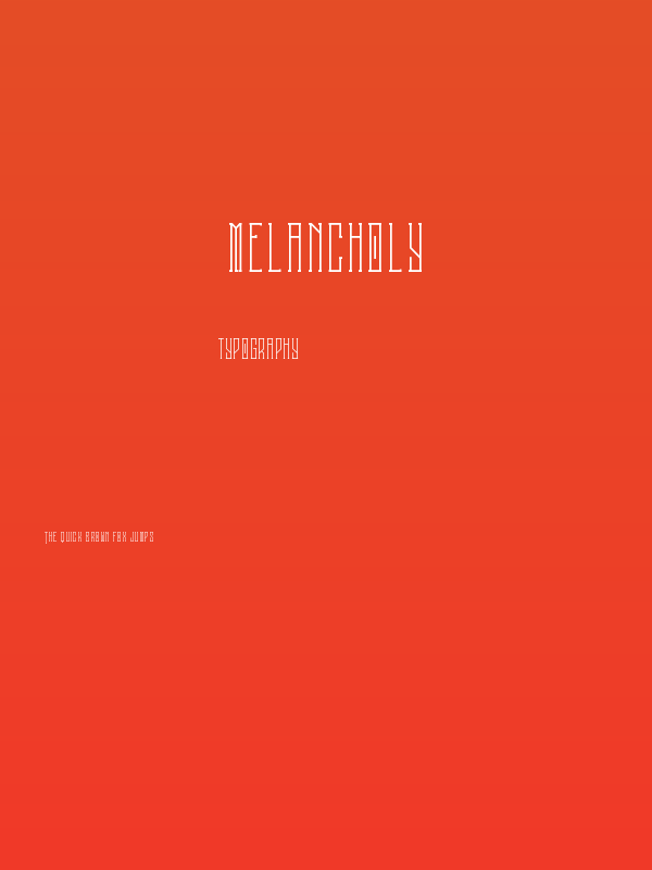 Melancholy Poster