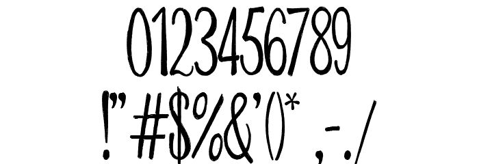 Melancolie Alternate Font OTHER CHARS