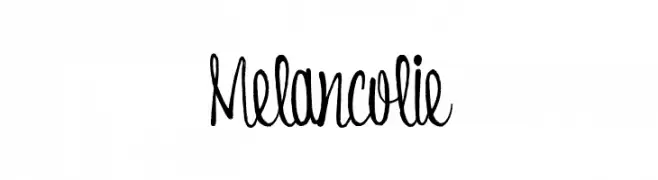 Melancolie  les polices de caractères gratuit tlcharger