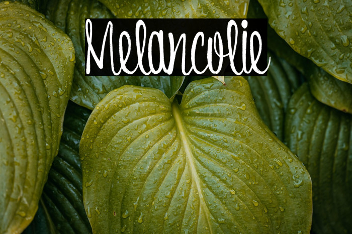 Melancolie Example 1