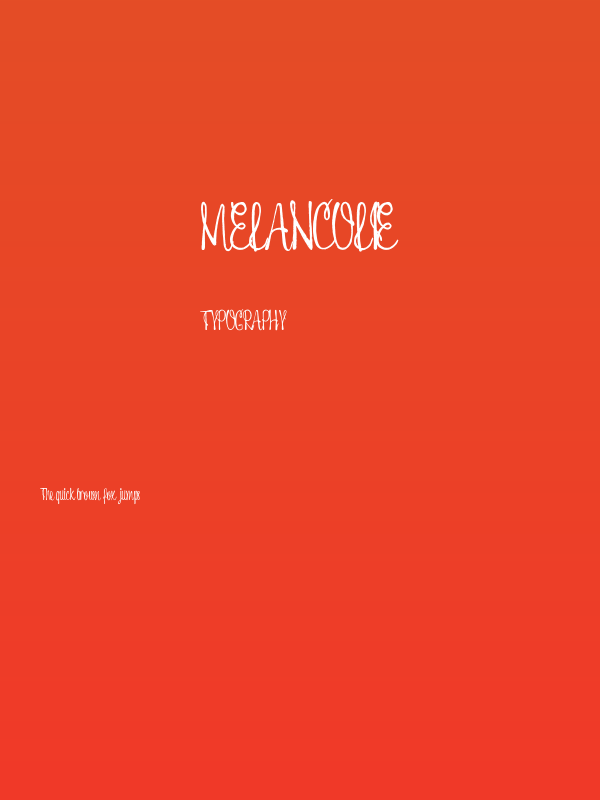 Melancolie Poster