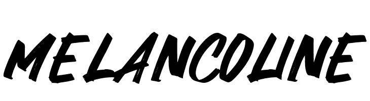 Melancoline  Frei Schriftart Herunterladen