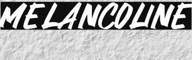 Melancoline Font examples