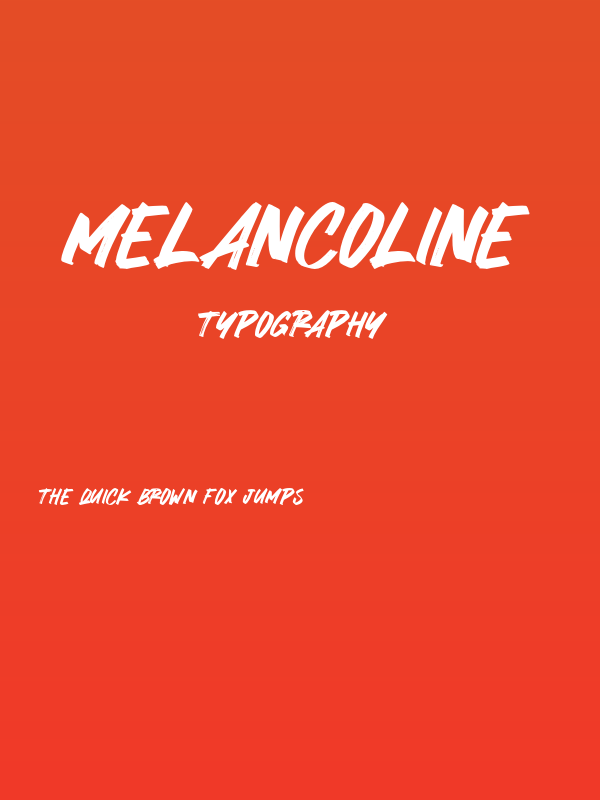 Melancoline Poster