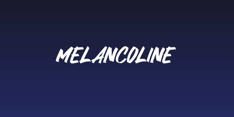 Melancoline Social Header