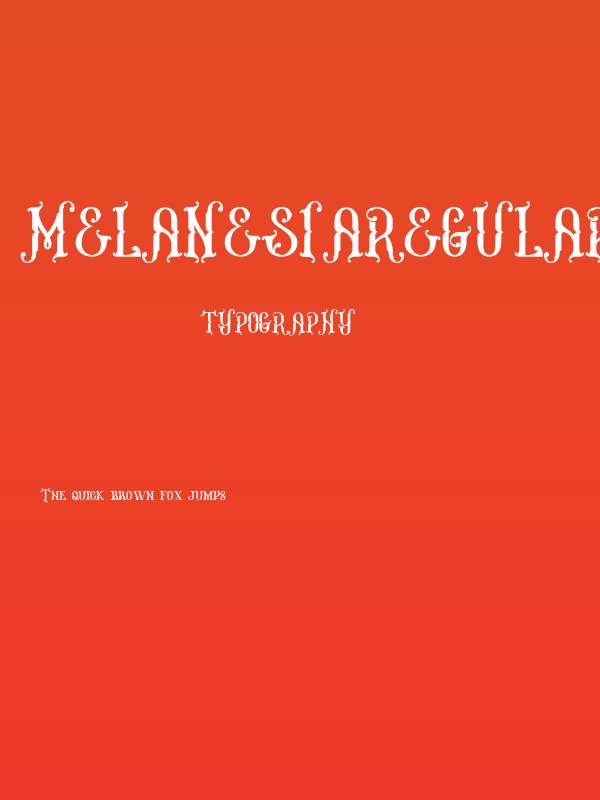 MelanesiaRegular Poster