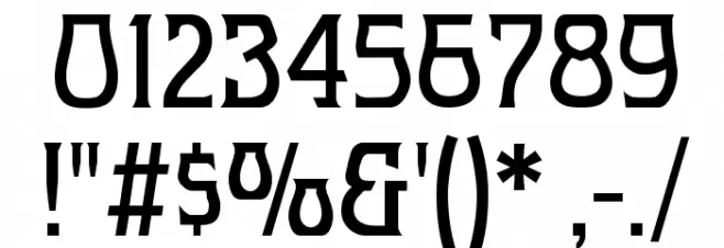 Melange Nouveau Normal Font OTHER CHARS