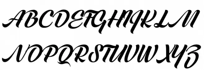 MelaniScript Schriftart Groß