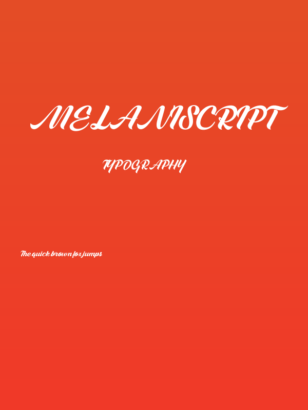 MelaniScript Poster