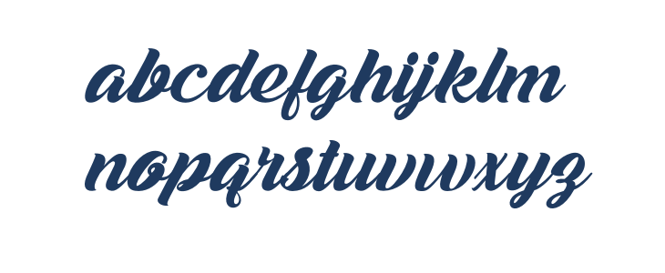 MelaniScript Lowercase