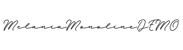 MelaniaMonolineDEMO  नि: शुल्क फ़ॉन्ट्स डाउनलोड