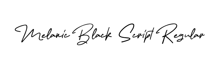 Black script.