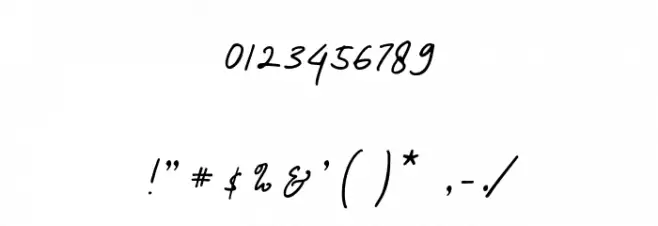 Melanic Black Script Regular Font OTHER CHARS