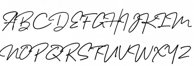 Melanic Black Script Regular Schriftart Groß