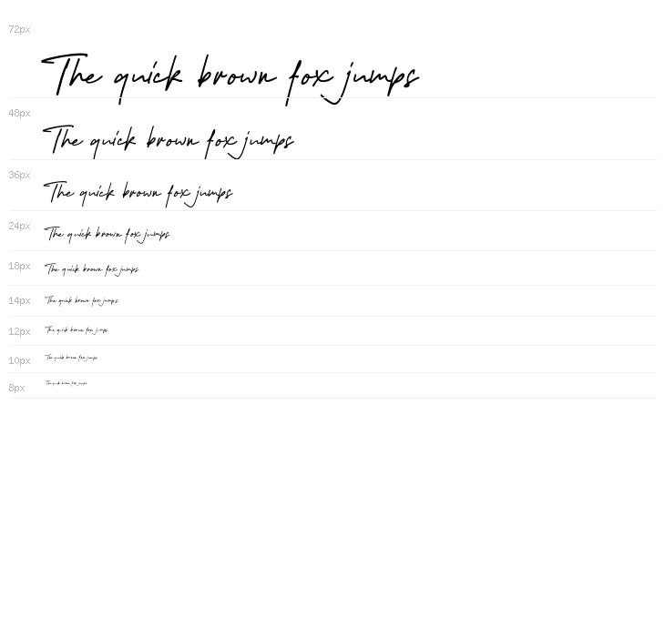 Melanic Black Script Regular Waterfall