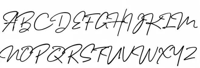 Melanic Black Script Regular 字体 大写