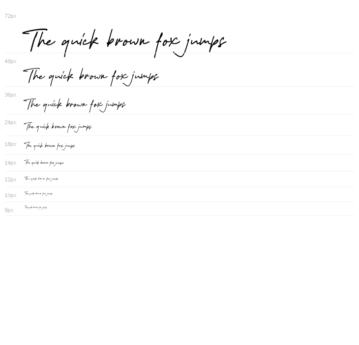 Melanic Black Script Regular Waterfall