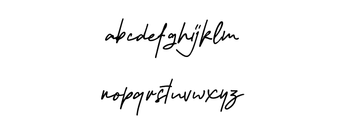 Melanic Black Script Regular Font LOWERCASE