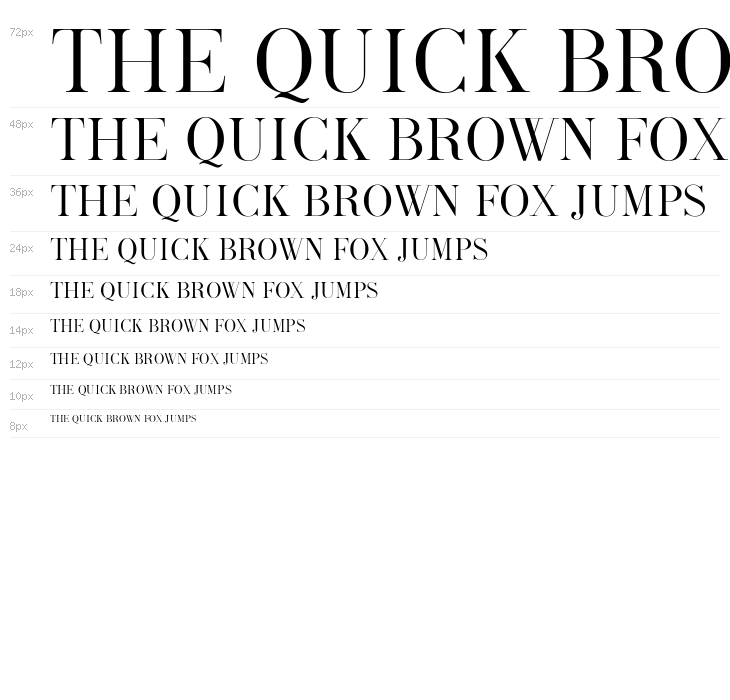 Melanic Black Serif Demo Regular Waterfall