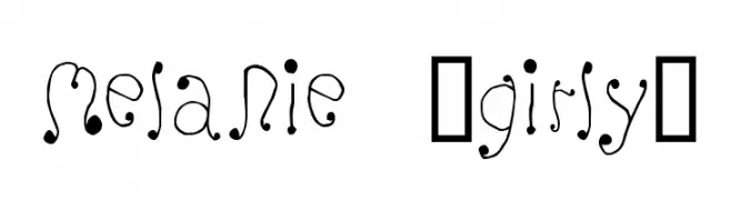 Melanie [Girly]  Frei Schriftart Herunterladen