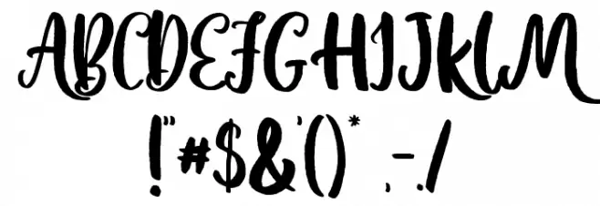 Melanie Roselyn Font OTHER CHARS