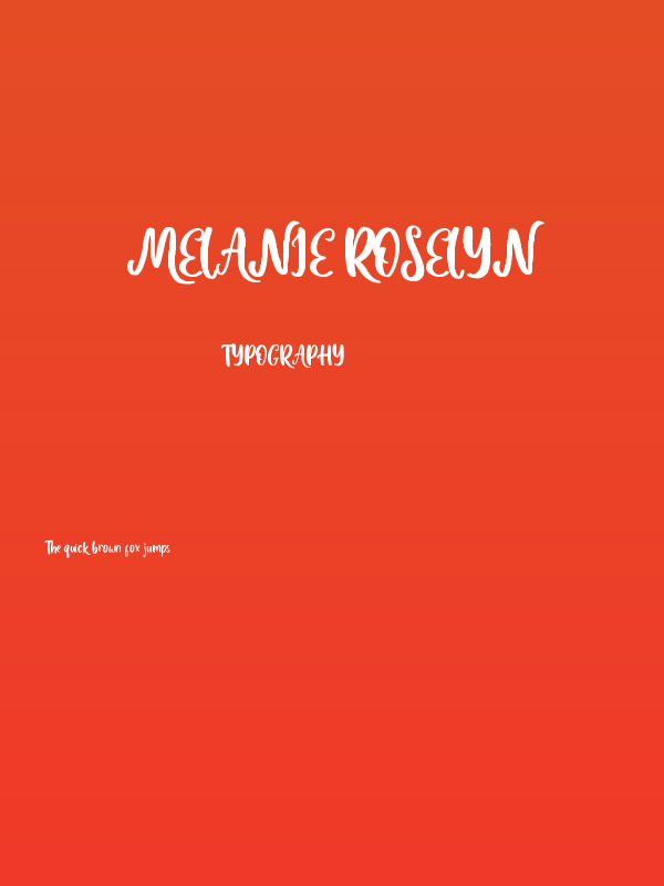 Melanie Roselyn Poster