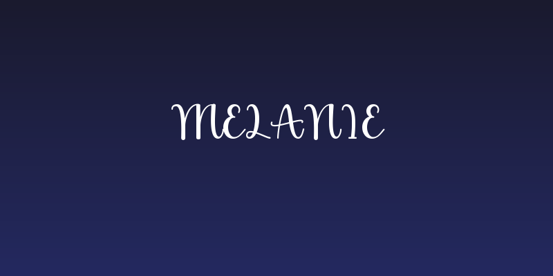 Melanie Social Header