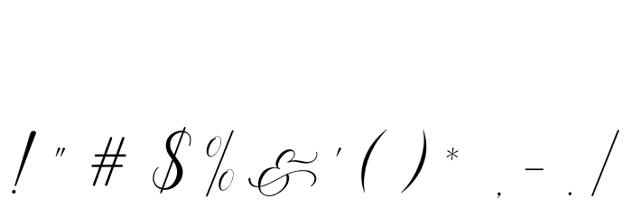 MelanieScriptFree-Medium Font OTHER CHARS