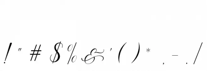 MelanieScriptFree-Medium Font OTHER CHARS