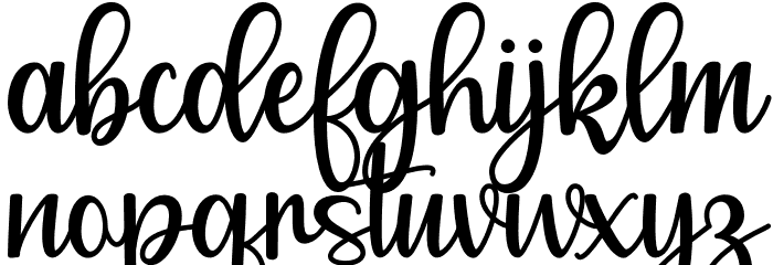 Melanie Font LOWERCASE