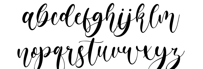 Melanista Font LOWERCASE