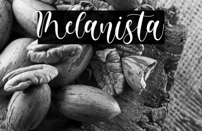 Melanista Font examples