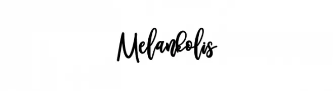 Melankolis  Free Fonts Download