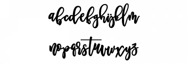 Melankolis Font LOWERCASE