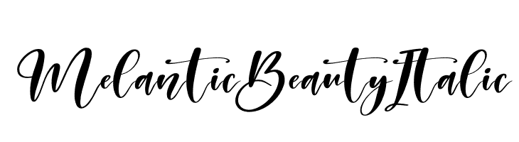 Melantic Beauty Italic  Descarca Fonturi Gratis