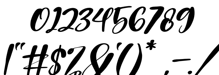 Melantic Beauty Italic Font OTHER CHARS