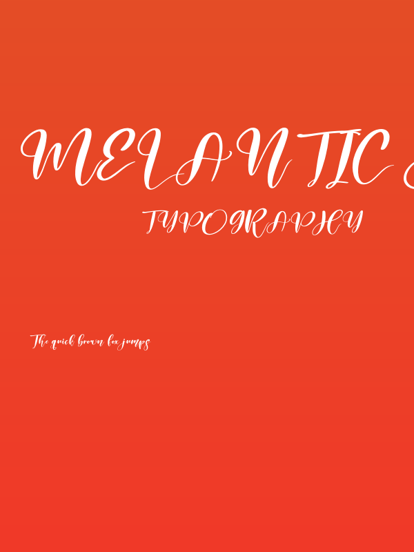 Melantic Beauty Italic Poster