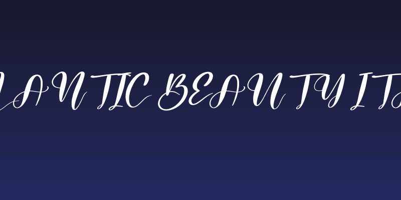 Melantic Beauty Italic Social Header