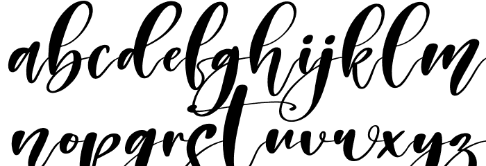 Melantic Beauty Italic Font LOWERCASE