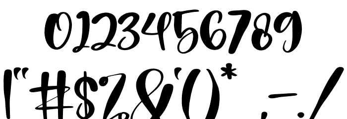 Melantic Beauty Font OTHER CHARS