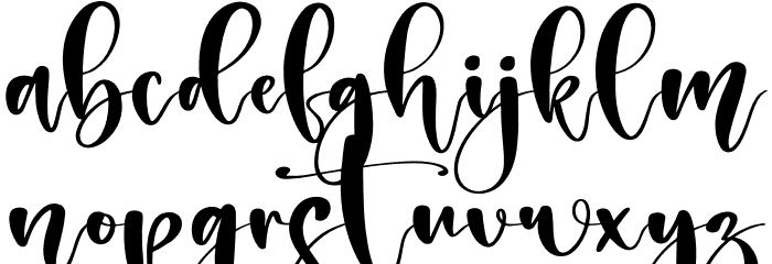 Melantic Beauty Font LOWERCASE