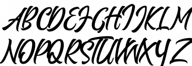 Melantune Font UPPERCASE