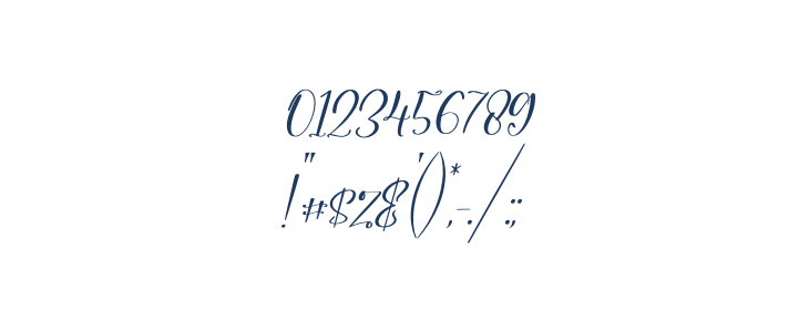 Melanytha Italic Other Characters