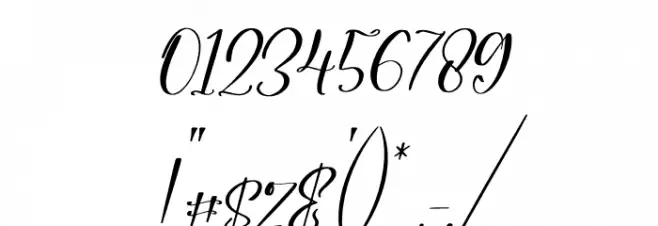 Melanytha Italic Font OTHER CHARS