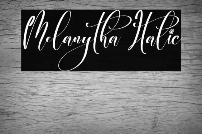 Melanytha Italic Font examples