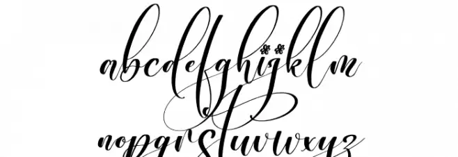Melanytha Italic Caratteri MINUSCOLO